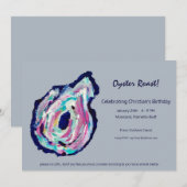 Invitation à une fête de dégustation d'huîtres en (Devant / Derrière)