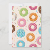 Invitation à une fête de donuts et de poudrage de  (Dos)
