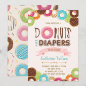 Invitation à une fête de donuts et de poudrage de  (Devant / Derrière)