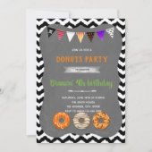 Invitation à une fête de donuts Halloween (Devant)