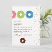 Invitation à une fête de donuts pour enfants (Debout devant)