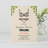 Invitation à une fête de douche avec limonade et l (Debout devant)