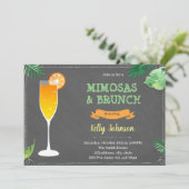 Invitation à une fête de douche avec mimosas et br (Debout devant)