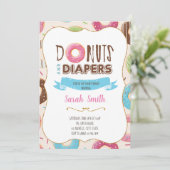 Invitation à une fête de douche de bébé Donut (Debout devant)