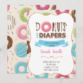 Invitation à une fête de douche de bébé Donut (Devant / Derrière)