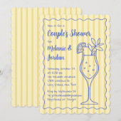 Invitation à une fête de douche de couple limoncel (Devant / Derrière)