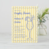 Invitation à une fête de douche de couple limoncel (Debout devant)