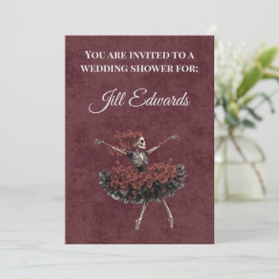 Invitation à une fête de douche de mariage Dark Ac