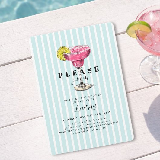 Invitation à une fête de douche de mariée sur le t