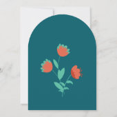 Invitation à une fête de douche de mariée - Thé à (Dos)