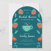 Invitation à une fête de douche de mariée - Thé à (Devant)