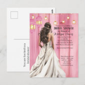 Invitation à une fête de douche nuptiale de 1 Cori (Devant / Derrière)