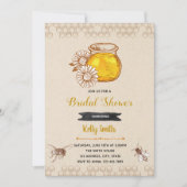 Invitation à une fête de douche rustique censée êt (Devant)