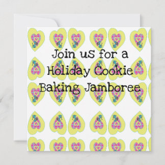 Invitation à une fête de fabrication de biscuits d