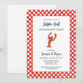 Invitation à une fête de fiançailles autour d'un b (Devant / Derrière)