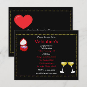 Invitation à une fête de fiançailles pour la Saint