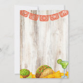 Invitation à une fête de fiançailles Rustique Taco (Dos)