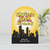 Invitation à une fête de film de dessin animé de s (Debout devant)