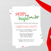 Invitation à une fête de fin d'année Merry and Bri