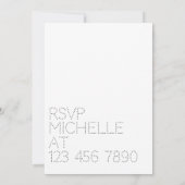 Invitation à une fête de fin d'études sur le thème (Dos)