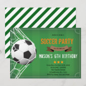 Invitation à une fête de foot adorable (Devant / Derrière)