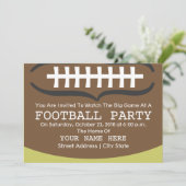 Invitation à une fête de football (Debout devant)