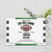 Invitation à une fête de football (Debout devant)