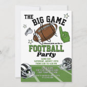 Invitation à une fête de football (Devant)