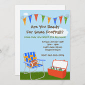 Invitation à une fête de football (Devant / Derrière)