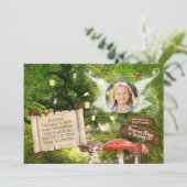 Invitation à une fête de forêt enchantée des fées (Debout devant)