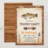 Invitation à une fête de friture de poisson (Devant / Derrière)