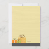 Invitation à une fête de future maman (Ébène) (Dos)