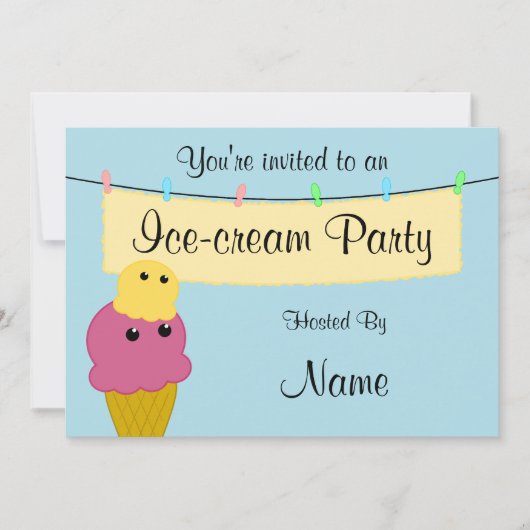 Invitation à une fête de glace (Devant)