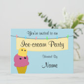 Invitation à une fête de glace (Debout devant)
