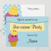 Invitation à une fête de glace (Devant / Derrière)