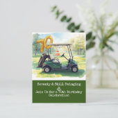 Invitation à une fête de golf pour 70 ans Par Golf (Debout devant)