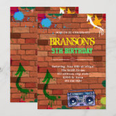 Invitation à une fête de graffiti (Devant / Derrière)