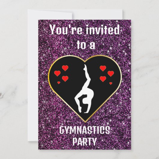 Invitation à une fête de gymnastique (Devant)