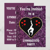 Invitation à une fête de gymnastique (Devant / Derrière)
