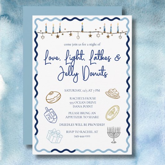 Invitation à une fête de Hanukkah