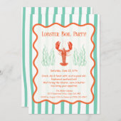 Invitation à une fête de homard – Bouillabaisse d' (Devant / Derrière)