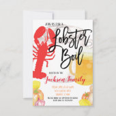 Invitation à une fête de homard bouilli (Devant)