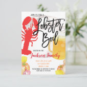 Invitation à une fête de homard bouilli (Debout devant)