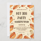 Invitation à une fête de Hot Dog – Célébration de (Devant)