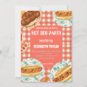 Invitation à une fête de Hot Dog – Célébration de (Devant)