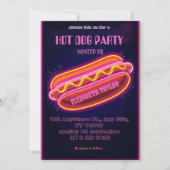 Invitation à une fête de Hot Dog – Célébration de (Devant)