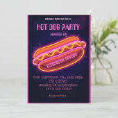 Invitation à une fête de Hot Dog – Célébration de (Debout devant)