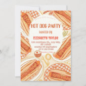 Invitation à une fête de Hot Dog – Célébration de (Devant)