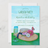 Invitation à une fête de jardin d'anniversaire (Devant)