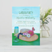 Invitation à une fête de jardin d'anniversaire (Debout devant)